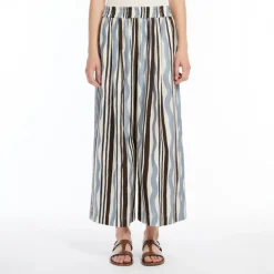 WEEKEND MAXMARA Virgin Trousers in Light Blue Wave