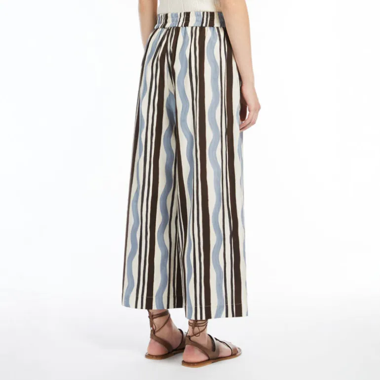 WEEKEND MAXMARA Virgin Trousers in Light Blue Wave