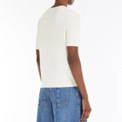 Weekend MaxMara Zibetto Top in Ecru