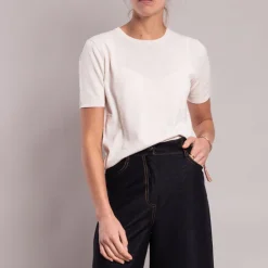 Weekend MaxMara Zibetto Top in Ecru