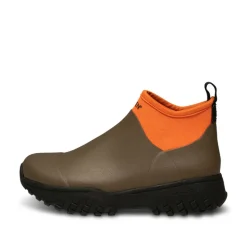 Woden Irene Waterproof Rubber Boots in Dark Olive/Tiger