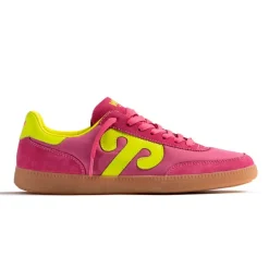 WUSHU Womens Gong Sneakers in Pink/Yellow